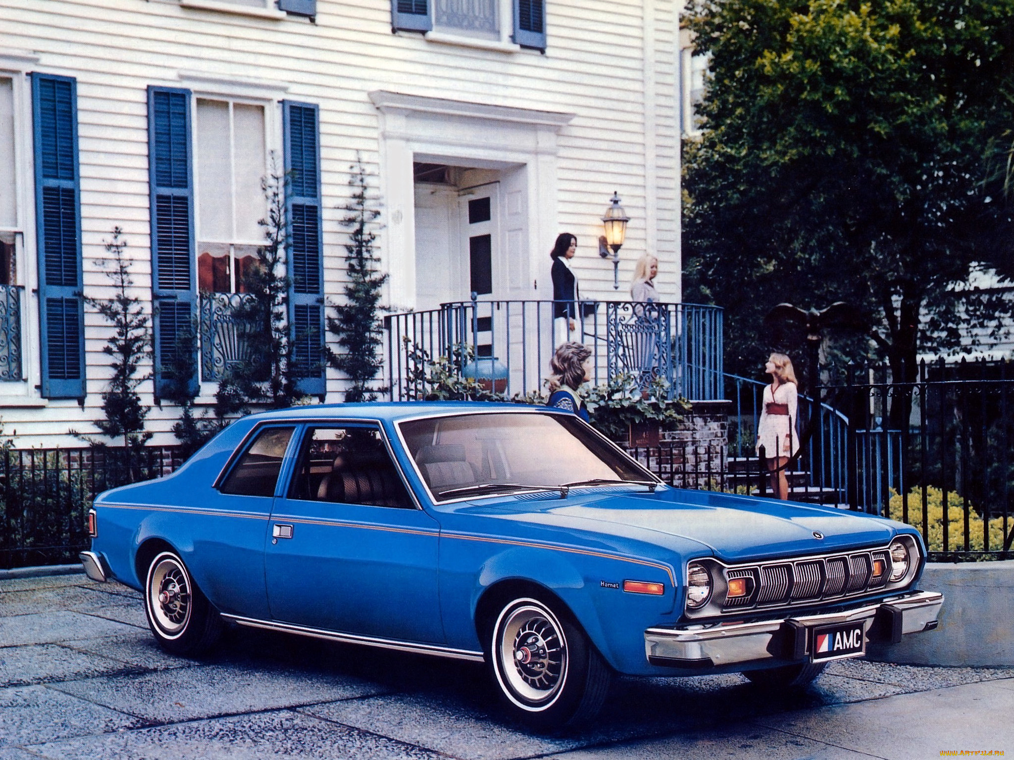 amc, hornet, door, sedan, 